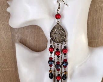 Romantic antic long bohemian earrings