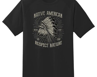 Native American Indian Chief tee shirt 08012016