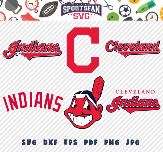 Cleveland Indians svg pack baseball team baseball league