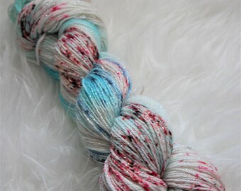 STARDUST SOCK - Cherry Blossom - Hand Dyed - Superwash Merino Wool Yarn