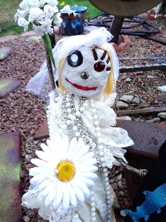 bride and groom voodoo dolls