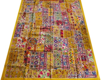 Indian patchwork quilt, Gypsy bedding, vintage Banjara tribal, bohemian tapestry, boho bedding, hippie decor,