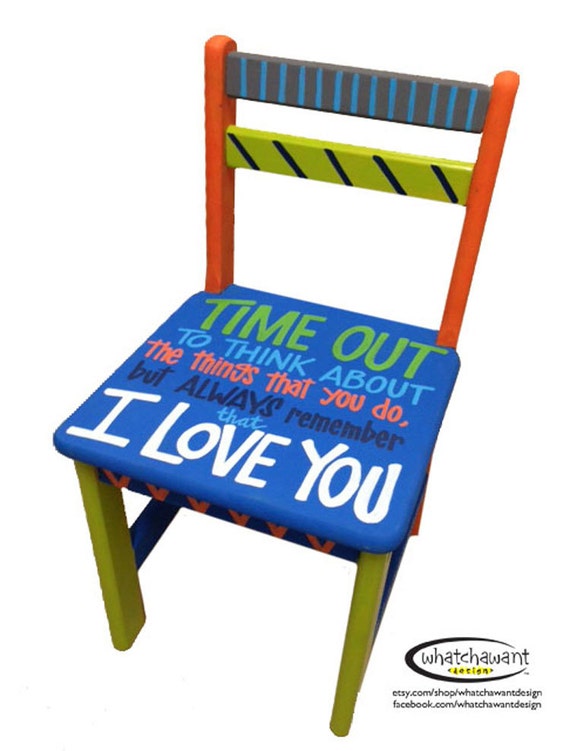 Items Similar To Custom Hand Painted Time Out Chair Toddler Child Items Similar To Custom Hand Painted Time Out Chair Toddler Child Kid I Love You On