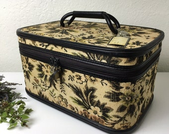 60's Tapestry Train Case