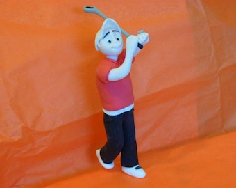 Golf Golfing Golfer Edible sugar paste cake topper decoration birthday party