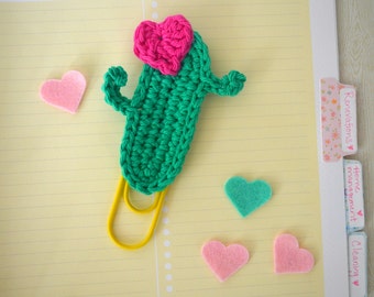 Cactus Planner Clip / Giant Paper Clip / Jumbo Planner Clip / Journaling Clip