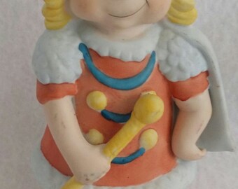 5" Ceramic Drum Majorette Figurine