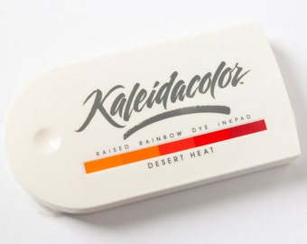 Desert Heat, Kaleidacolor Ink Pad, Rainbow Ink Pad, Multicolor Ink, Warm Colors, Red Tones, Raised Pad