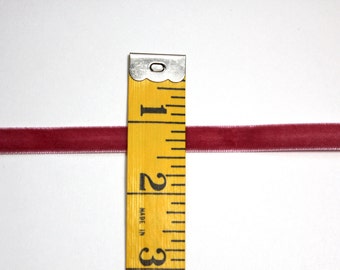 3/8" Velvet Ribbon - Colonial Rose - 5 yards