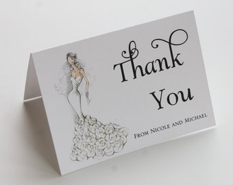Sassy Bride Bridal Shower Thank You Cards