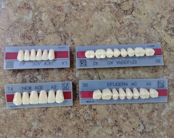 Upper and Lower False Teeth, Shade A2