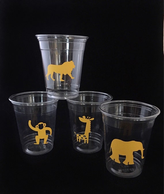 Zoo Party Cups Zoo Birthday Animal Party Giraffe Baby