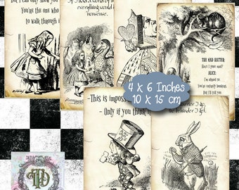 Alice in Wonderland Tags Set 2
