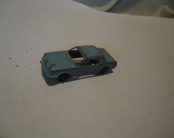 Vintage Tootsietoy Blue Toy Car, collectable, USA, Chicago