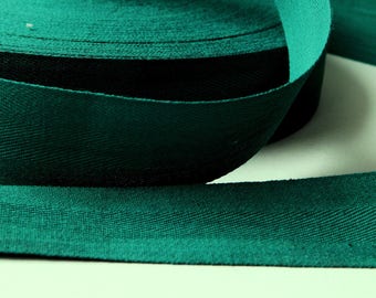 50 cm 3 cm width green Twill cotton Ribbon