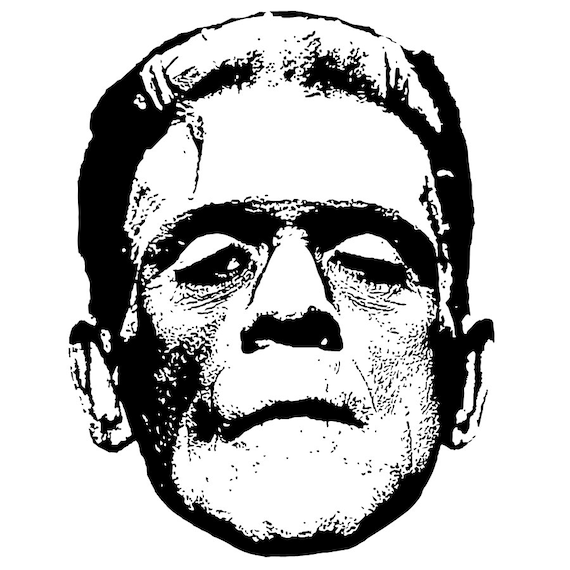 Vintage Frankenstein Graphic Vectors Clip Art Graphics