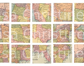 united states map photo collage