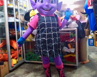 Vampirina Vee Mascot Costume Adult Party Character for Birthday Halloween Event