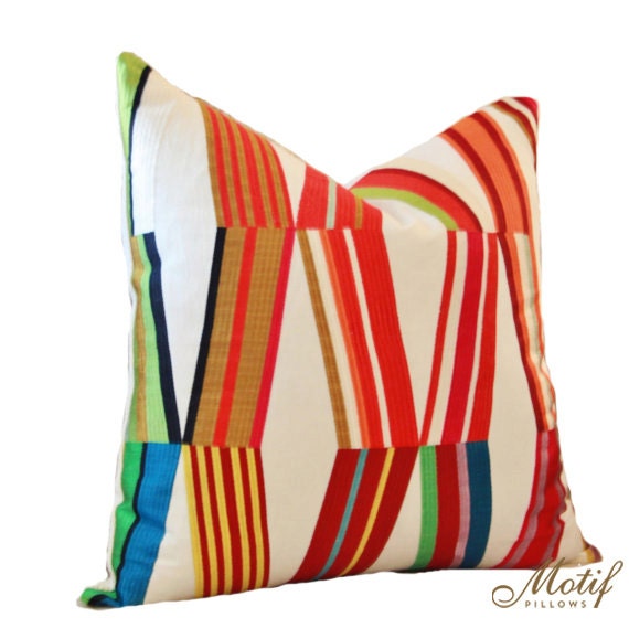 Pierre Frey Woven Contemporary Modern Multi Colored Pillow