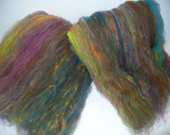 Multi Fibered Batts for Hand Spinning Yarn