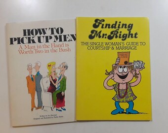 1980s How to Pick Up Men and Finding Mr. Right coloring books