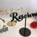 Reserved Table Sign Reserved Seating Reserved Sign for Weddings Freestanding Acrylic Reserved Gold Wedding Sign Reception Custom table signs