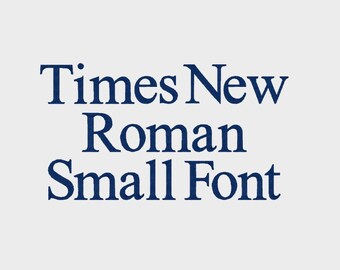 Times New Roman Small Embroidery Machine Font (0.2", 0.4" 0.5" & 0.75"), Upper, Lower case, numbers - Item # 1064