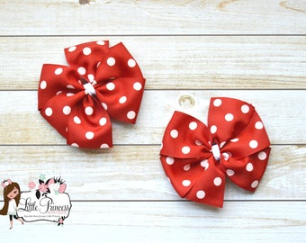 Pinwheels Hairbows, Pig Tails Hair Bows, Pinwheels Bows
