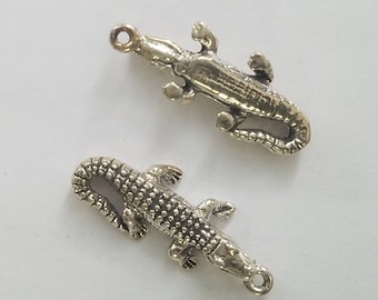 Sterling Silver Alligator / Crocodile Charm