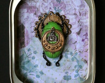Green Ohm Queen Scarab