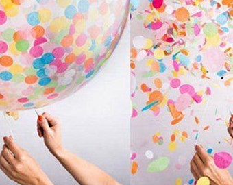 12" Confetti Filled Balloons 5pcs AC10