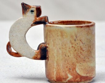 Custom Handmade Ceramic Kitty Cup
