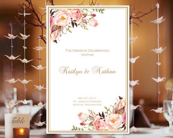 make your own wedding program