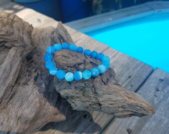 Beach glass bracelet