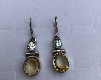 Smoke + Blue + Sterling Silver