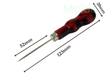Leather Craft Sewing Tool Awl Hole Hand Punching Needle Tent Handle Pvc card Big Handle