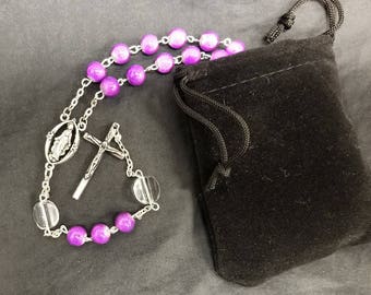 Royal Purple Catholic Rosary