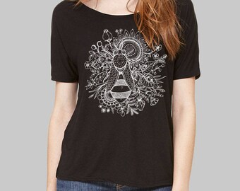 Scoop Neck Tee Bee Shirt slouchy tee dolman top slouchy shirt dolman sleeve top womens tops tshirt scoop neck