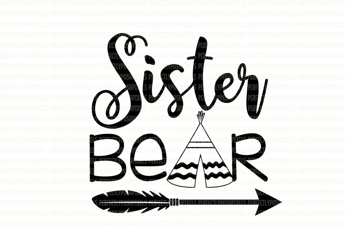 Download Sister Bear SVG Files Printable Clipart Cut FileSister Bear