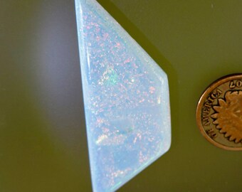 Sterling opal laboratory grown faux opal (Thanks Lisa) Gift Cab, C2758, Hand Cut by 49erMinerals