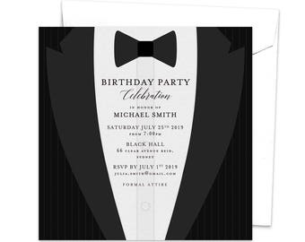 Free Printable Black Tie Invitations 9