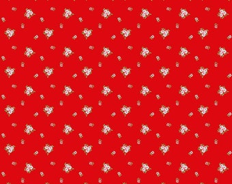 Vintage Red Floral Fabric from A Little Sweetness by Tasha Noel for Riley Blake Fabrics