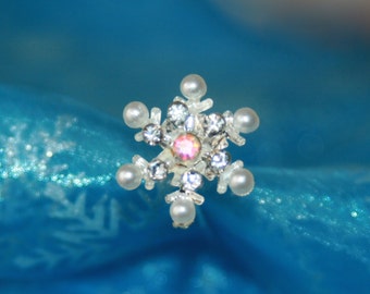 3 Elsa Snowflake Hair Clip/Pin