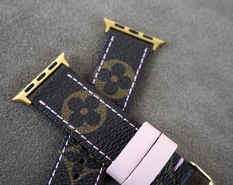 etsy louis vuitton apple watch strap