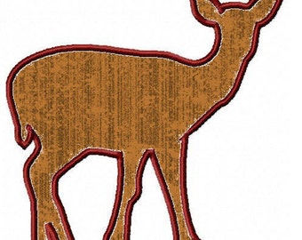 Machine Embroidery Design - Deer Applique - Instant Download - 3 Sizes