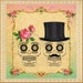 Printable DIY Wedding Invitation Suite - Digital Download - Customized Vintage Mexican Sugar Skulls Day of The Dead - Mint and Pink Ombre