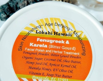 Fenugreek- And Karella- Facial Herbal Bliss- Exfoliate- Cleanse- Nourish Your Skin- Use As Purifying Leave On Mask Or Daily Cleansing Wash
