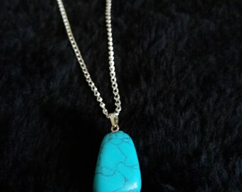 Turquoise Stone Necklace - Crystal, Spirituality, Healing