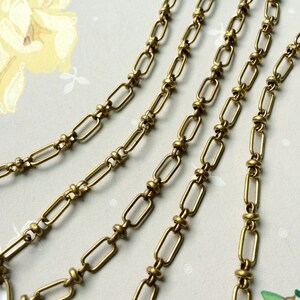 Vintage Beaux Chain, Fancy Brass Chain,11mm, 3Ft