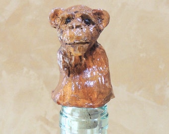 Wine bottle stopper Monkey